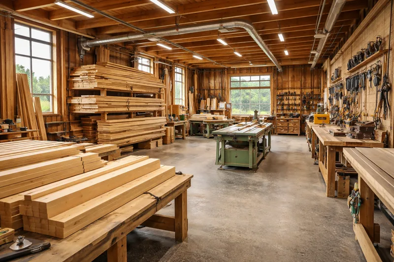 Werkstatt der Muster Holzbau in Burgdorf